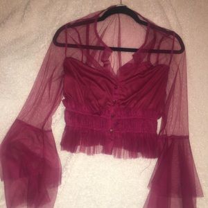 Cardi BxFashion Nova Limited Edition sheer blouse